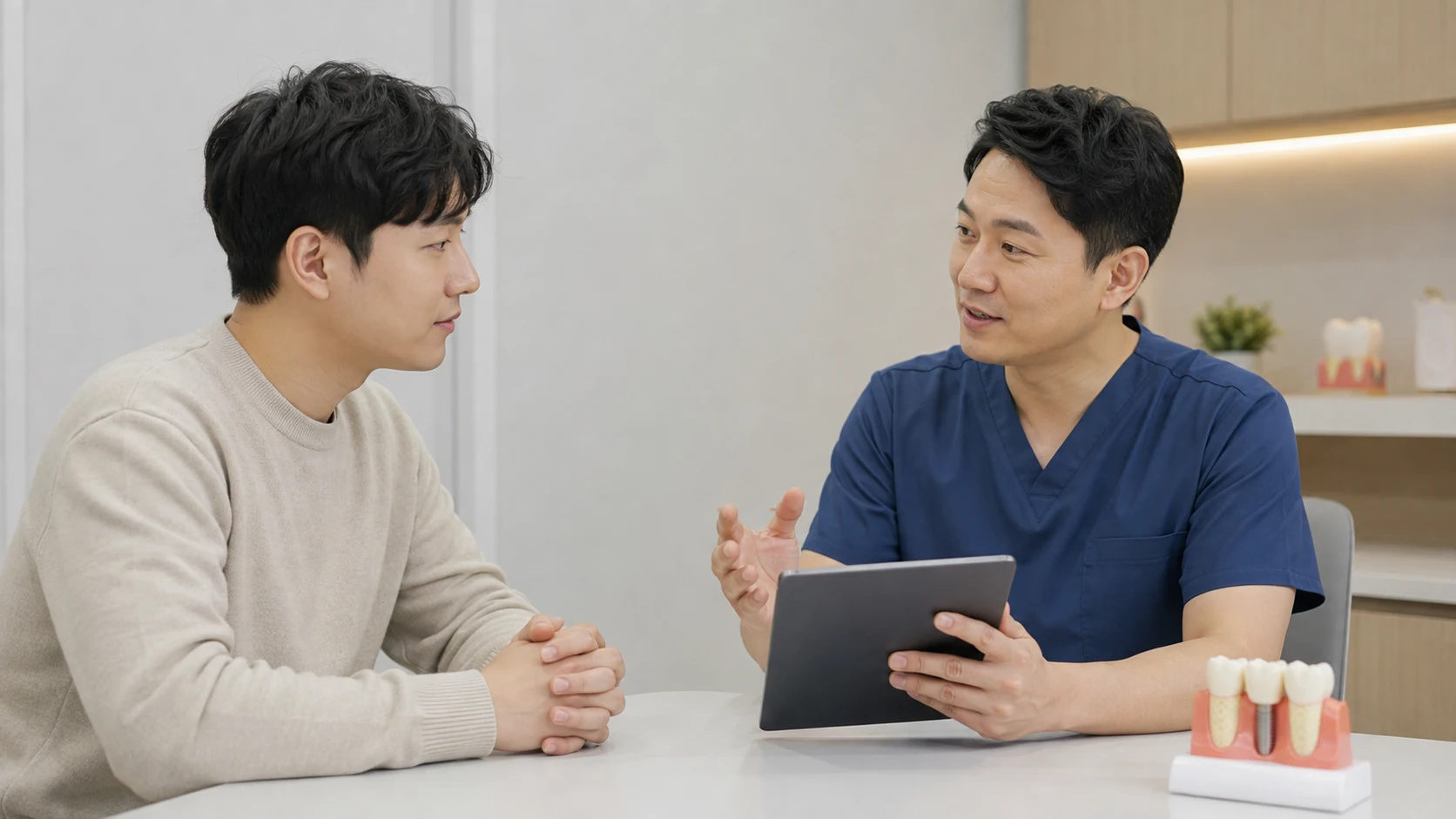 앞니 임플란트 기간 치료 선택지 설명
