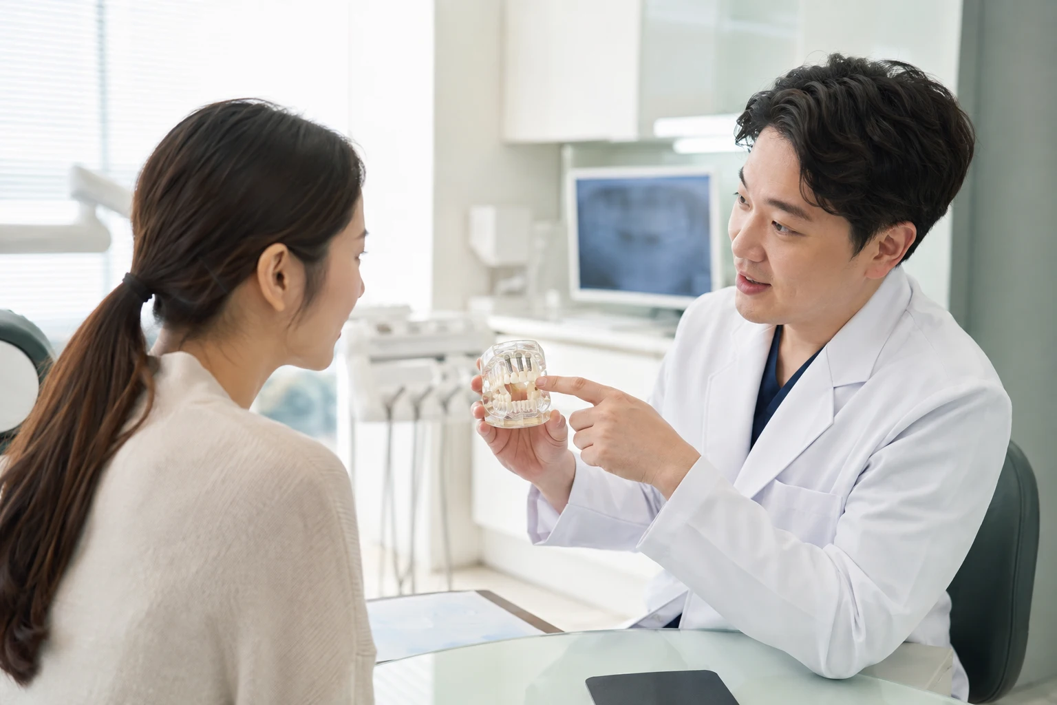 발치 후 앞니 임플란트 시기 치료 선택지 설명