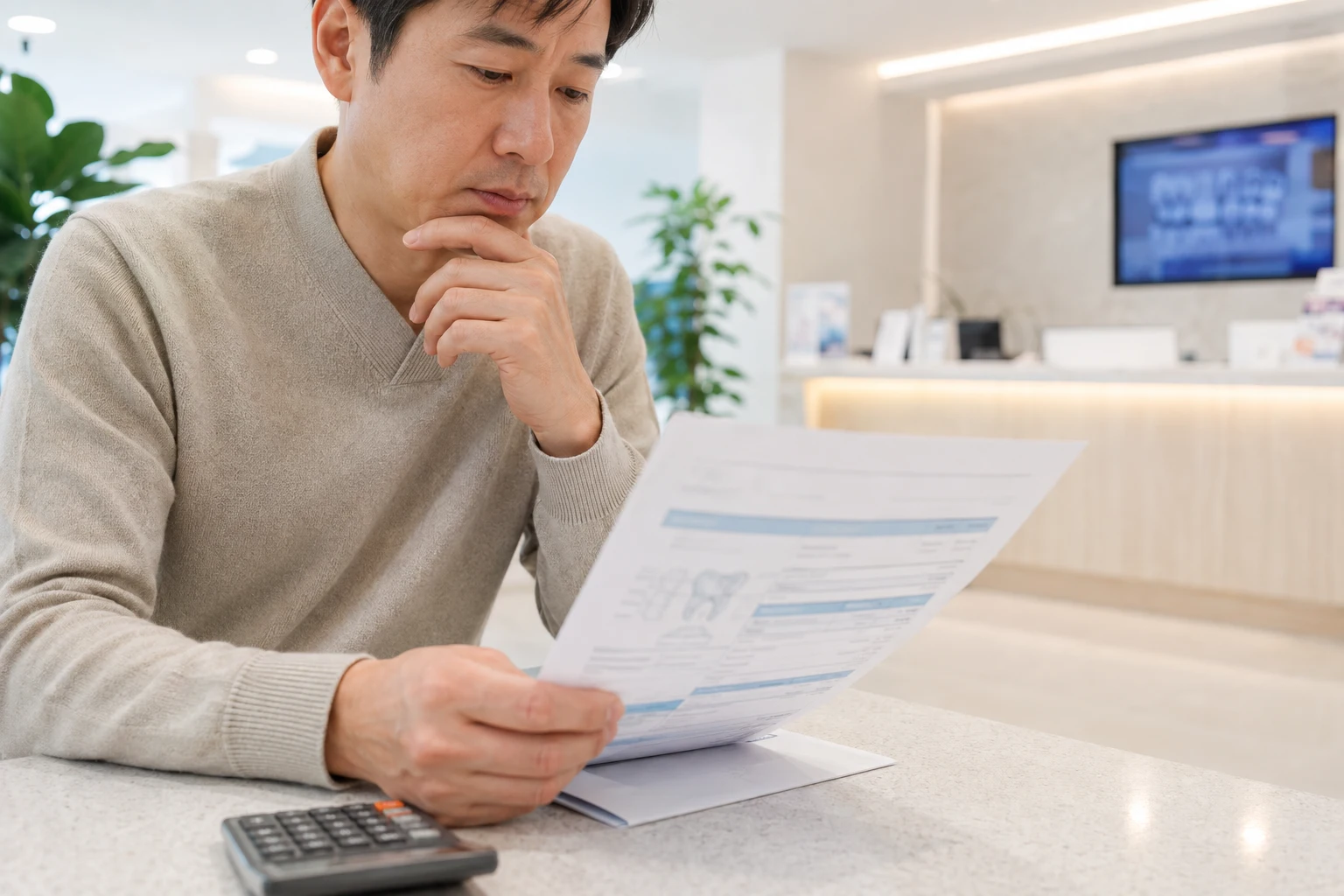 앞니 임플란트 비용 상담과 확인 과정